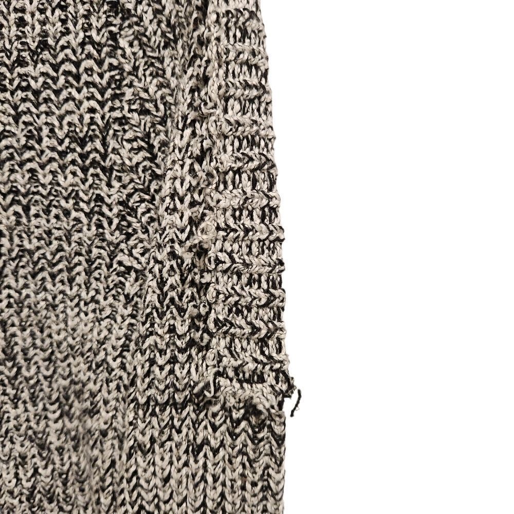 Urban Outfitters Chunky Knit Sweater Medium Black White Grey Longsleeve Pullover - Picture 4 of 6
